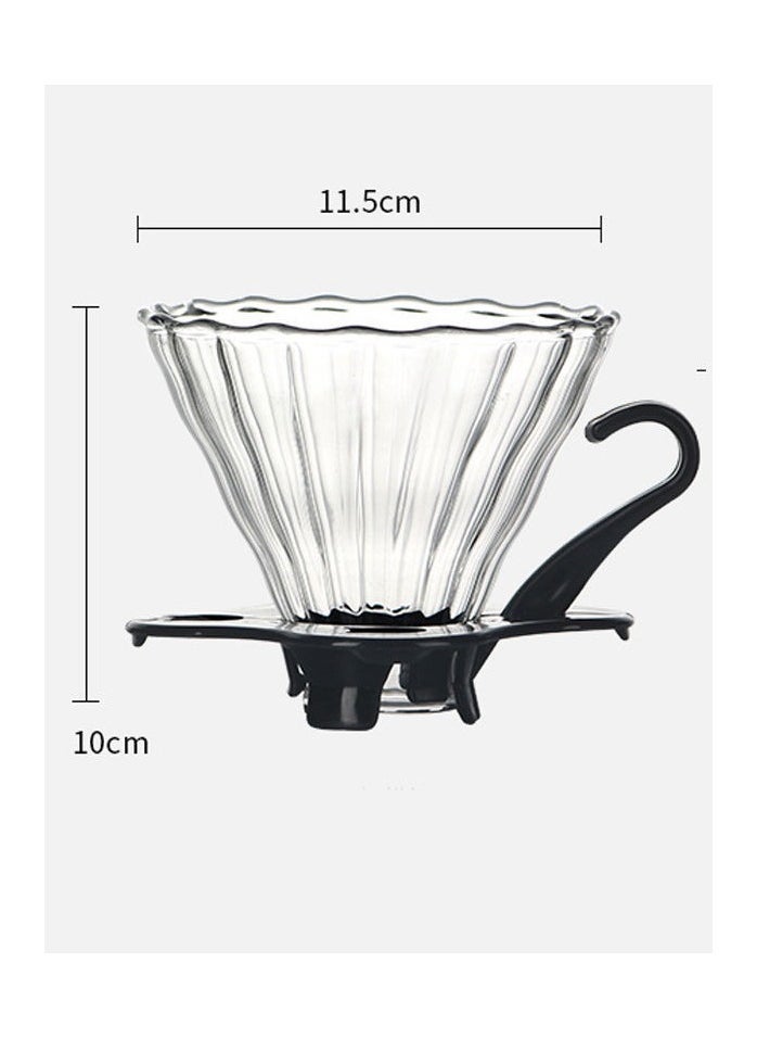 شاربدو ☕V60 مجموعة صانع القهوة بالتنقيط صب فوق صانع القهوة 4 قطع - Image 5
