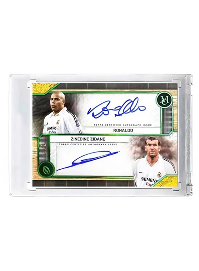 Topps Ronaldo Zidane Signature Football Card Autographed Trading Card Collector’s Edition Sports Memorabilia for Fans and Collectors - Image 1
