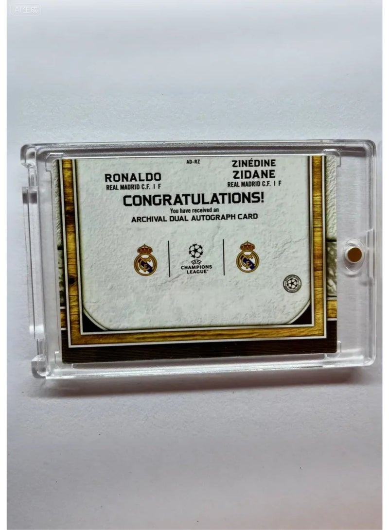 Topps Ronaldo Zidane Signature Football Card Autographed Trading Card Collector’s Edition Sports Memorabilia for Fans and Collectors - Image 5