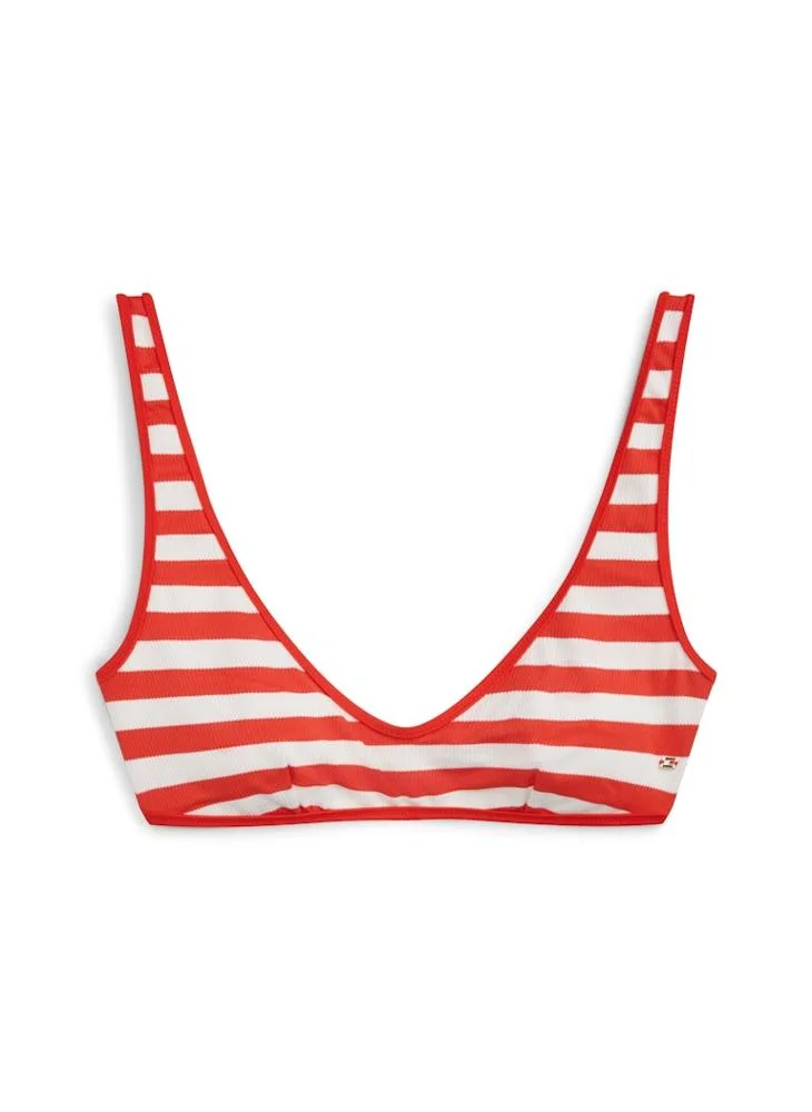 Tommy Hilfiger  Textured Stripe Bralette Bikini Top for Women | Best Price UAE