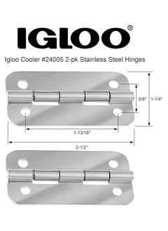 Igloo Igloo 24005 Cooler Stainless Steel Hinges (1-Pair)  - Image 2