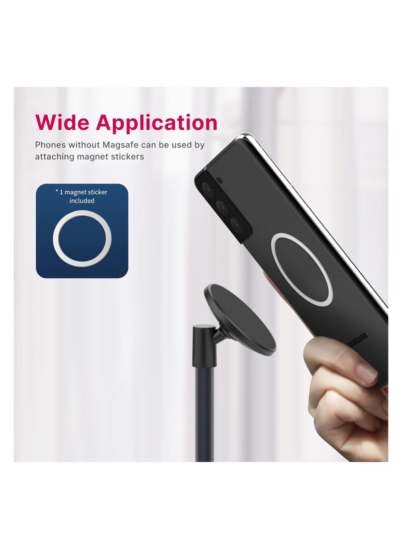 Ulanzi Magnetic Phone Stand Adjustable Aluminum Desk Phone Holder Dock with 360°Rotation, Compatible with iPhone MagSafe Case - Image 5