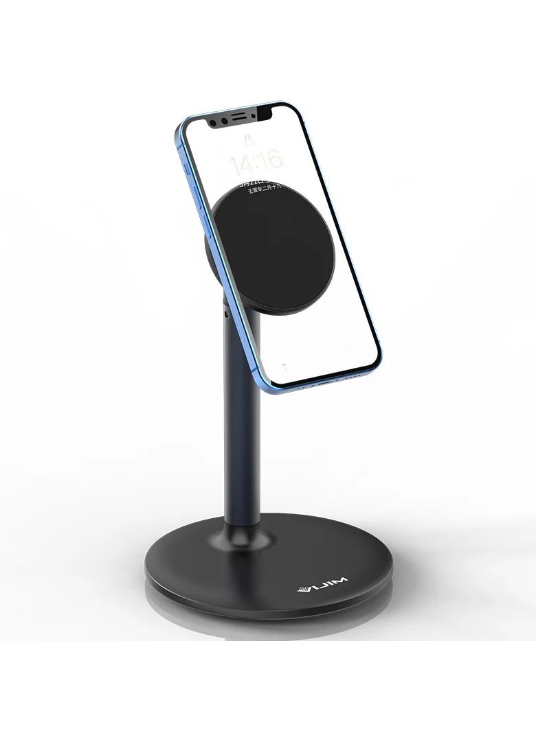 Ulanzi - Magnetic Phone Stand Adjustable Aluminum Desk Phone Holder Dock with 360°Rotation, Compatible with iPhone MagSafe Case - Image 1