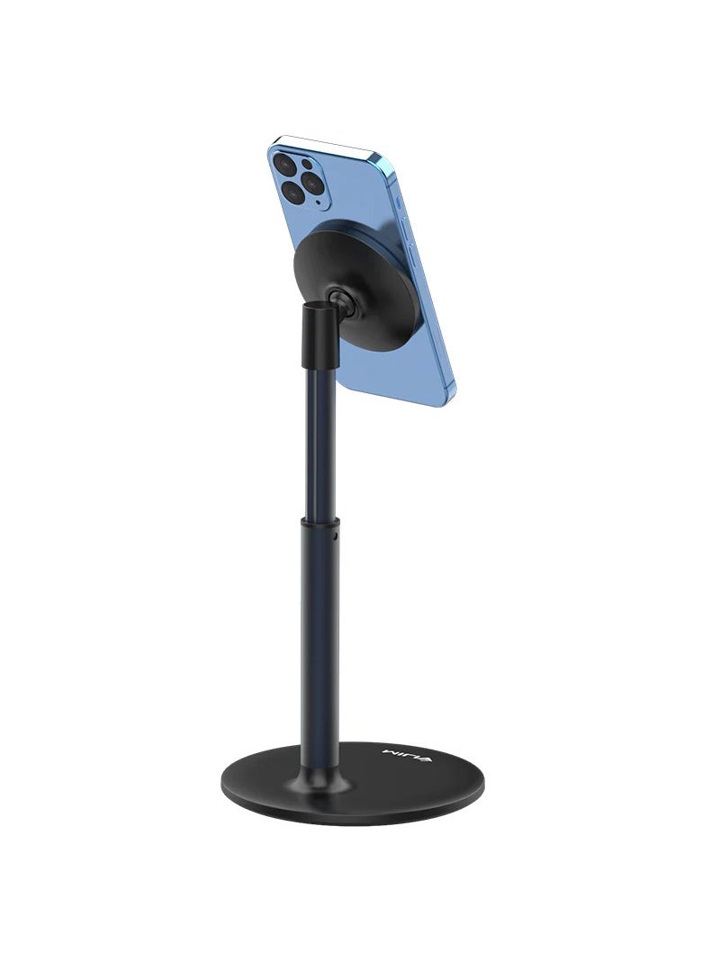 Ulanzi - Magnetic Phone Stand Adjustable Aluminum Desk Phone Holder Dock with 360°Rotation, Compatible with iPhone MagSafe Case - Image 1