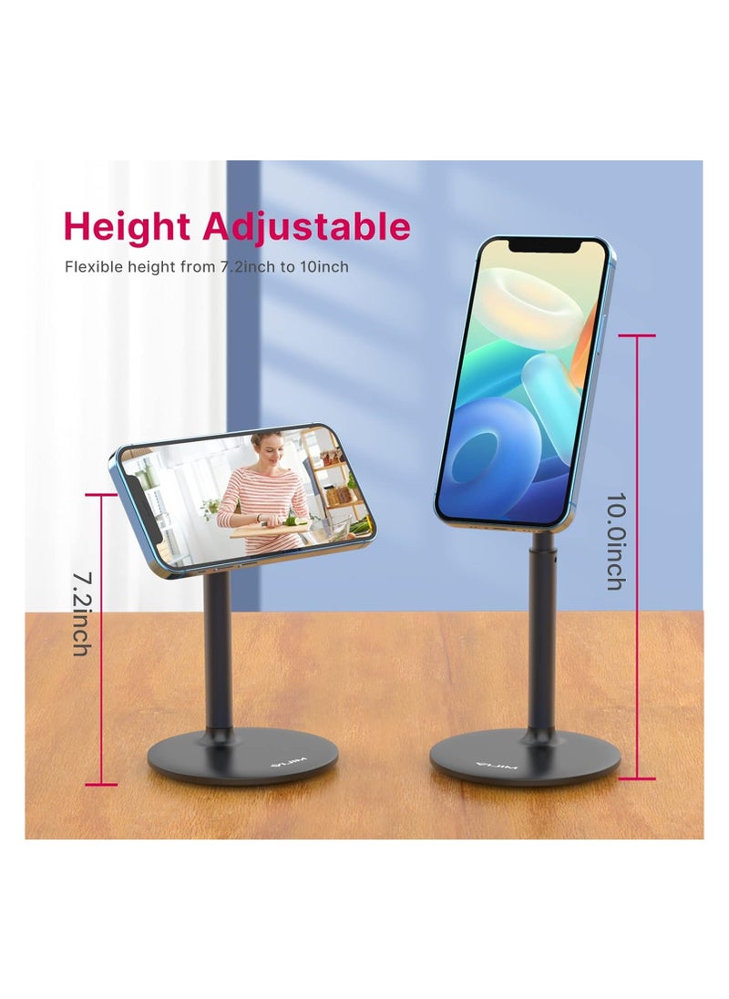 Ulanzi - Magnetic Phone Stand Adjustable Aluminum Desk Phone Holder Dock with 360°Rotation, Compatible with iPhone MagSafe Case - Image 1