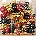 Sowide Balloon Garland Arch Kit Burgundy Black Gold Balloons with Bonus DIY Hat and Wings for Baby Shower Anniversary Graduation Party Supplies - Image 3