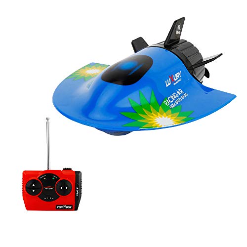 GoolRC Mini RC Submarine Boat Remote Control Waterproof Diving Toy Blue - Image 1