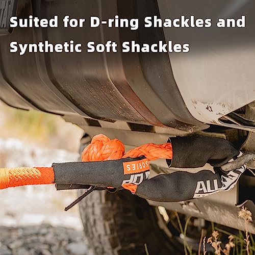 ALL-TOP Kinetic Recovery Rope, 48000Lbs, 1in x 20ft, Heavy Duty 30+% Elasticity, 16000Lbs Work Load Limit for 4x4 Offroad Vehicle - Image 4