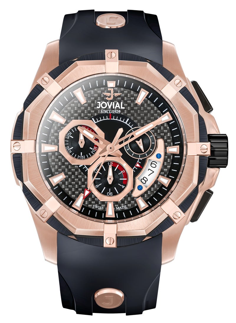 Jovial - JOVIAL  12005GRRC13, Chronograph ,NOVAPRIME: a bold fusion of precision, elegance, and cutting-edge Swiss craftsmanship, designed for those who command time. - Image 1