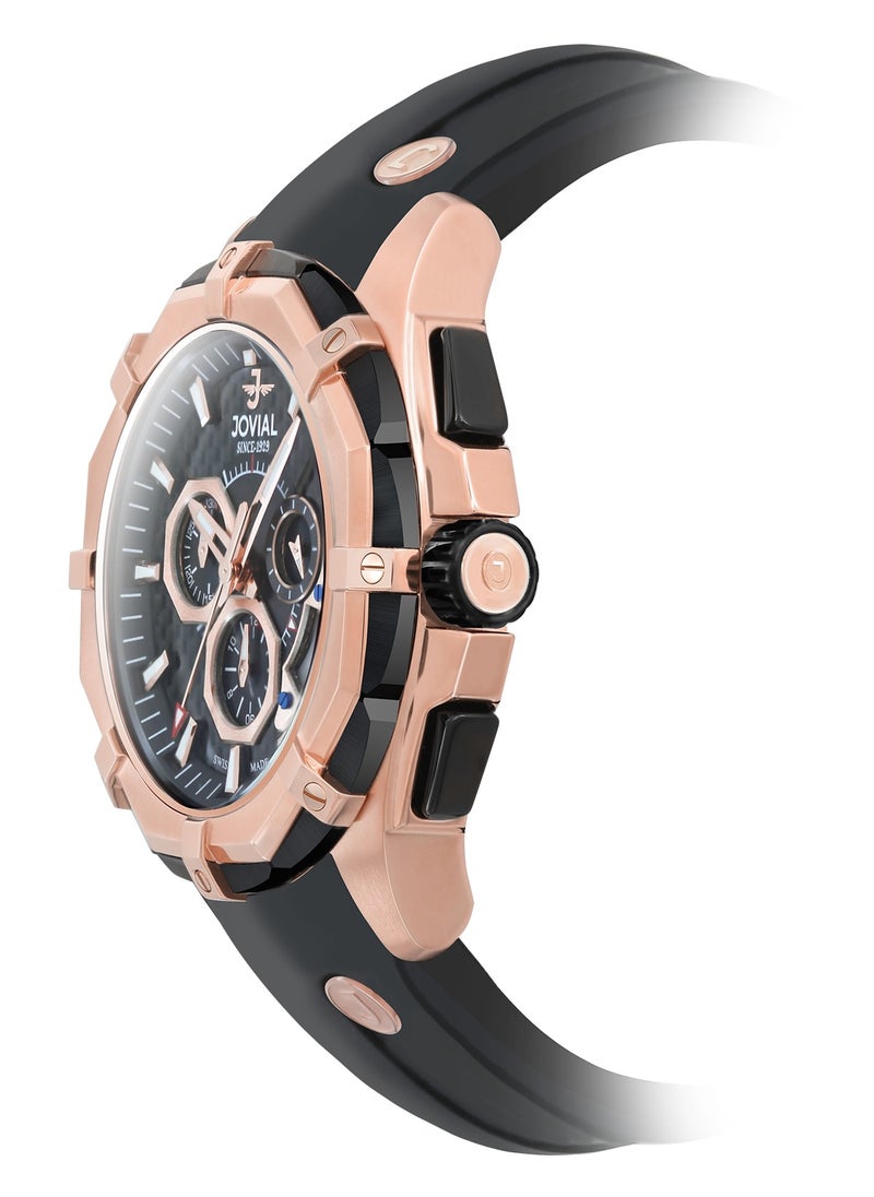 Jovial - JOVIAL  12005GRRC13, Chronograph ,NOVAPRIME: a bold fusion of precision, elegance, and cutting-edge Swiss craftsmanship, designed for those who command time. - Image 1