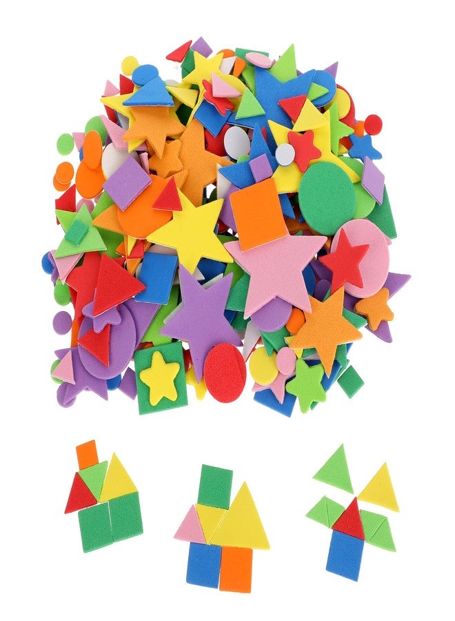 Molain 313 Pcs Foam Geometric Shape Stickers (Assorted Colors) - Image 1