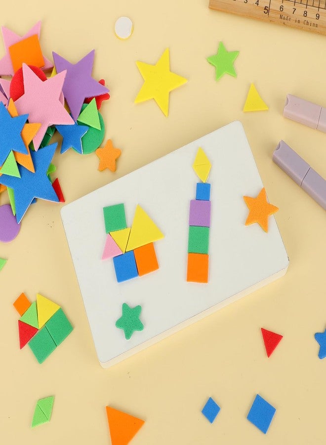 Molain 313 Pcs Foam Geometric Shape Stickers (Assorted Colors) - Image 5