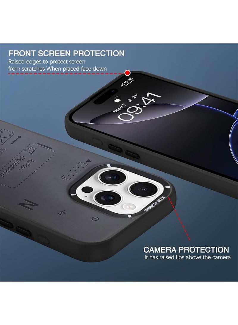 Techie غطاء خلفي من السيليكون TPU علامات مختبر جمالية مع واقي عدسة كاميرا بارز لهاتف آبل آيفون 16 برو ماكس - Image 2