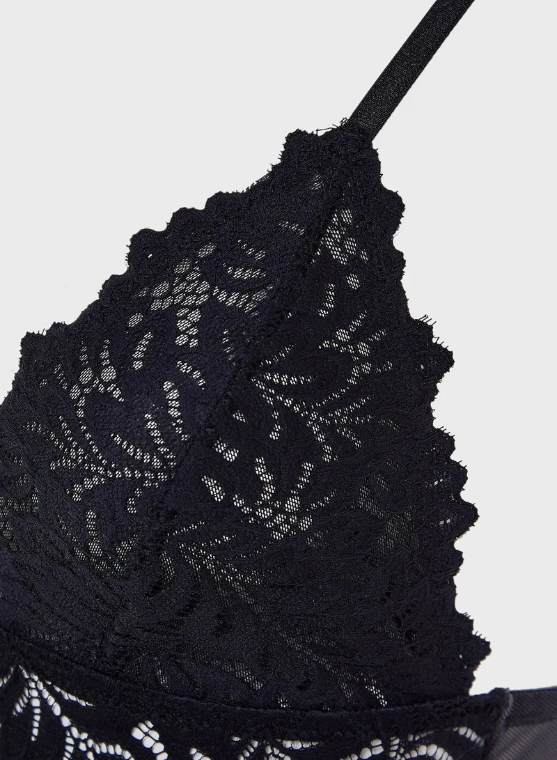 TOPSHOP Lace Detail Body