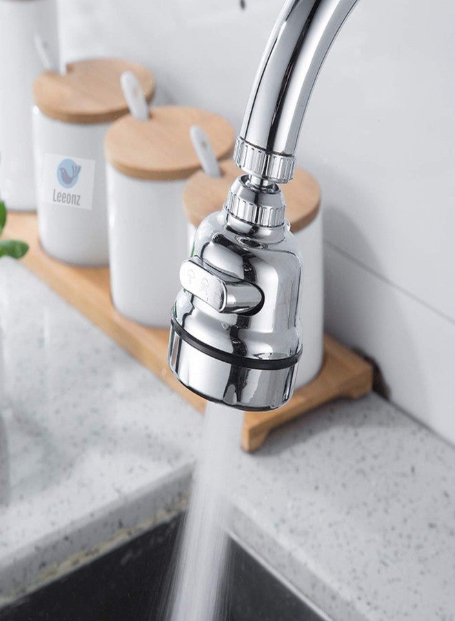 Leeonz Movable Kitchen Faucet Head, 360° Rotatable Anti-Splash - Best Tap Booster & Water Saving Kitchen Sink Faucet Sprayer Head Replacement (Short Style) - Image 1