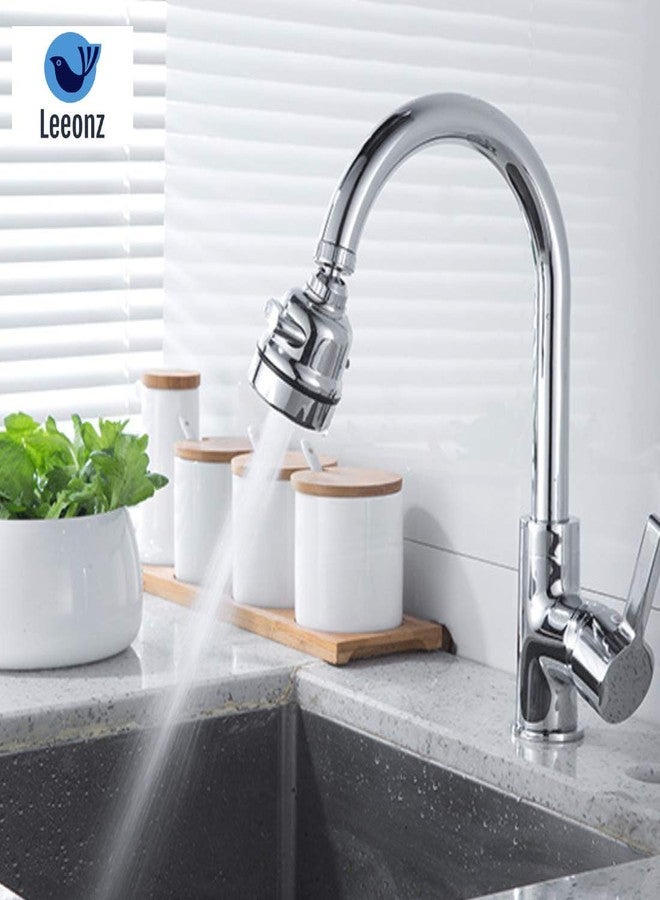 Leeonz Movable Kitchen Faucet Head, 360° Rotatable Anti-Splash - Best Tap Booster & Water Saving Kitchen Sink Faucet Sprayer Head Replacement (Short Style) - Image 5