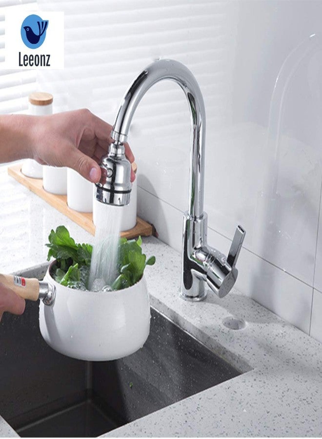 Leeonz Movable Kitchen Faucet Head, 360° Rotatable Anti-Splash - Best Tap Booster & Water Saving Kitchen Sink Faucet Sprayer Head Replacement (Short Style) - Image 3
