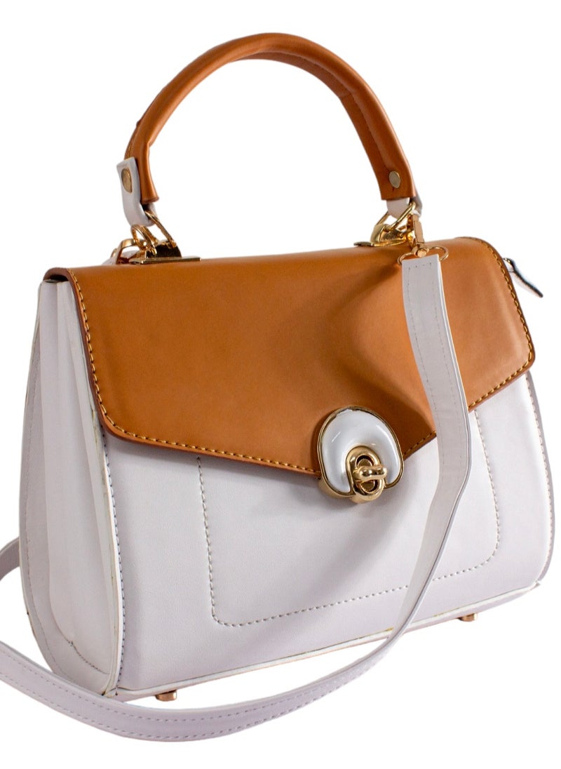 Generic Crossbody (1018) Bag for Women Trendy - Vegan Faux Leather Purses, Medium size Bag with1 Strap and 1 handle  - Image 1