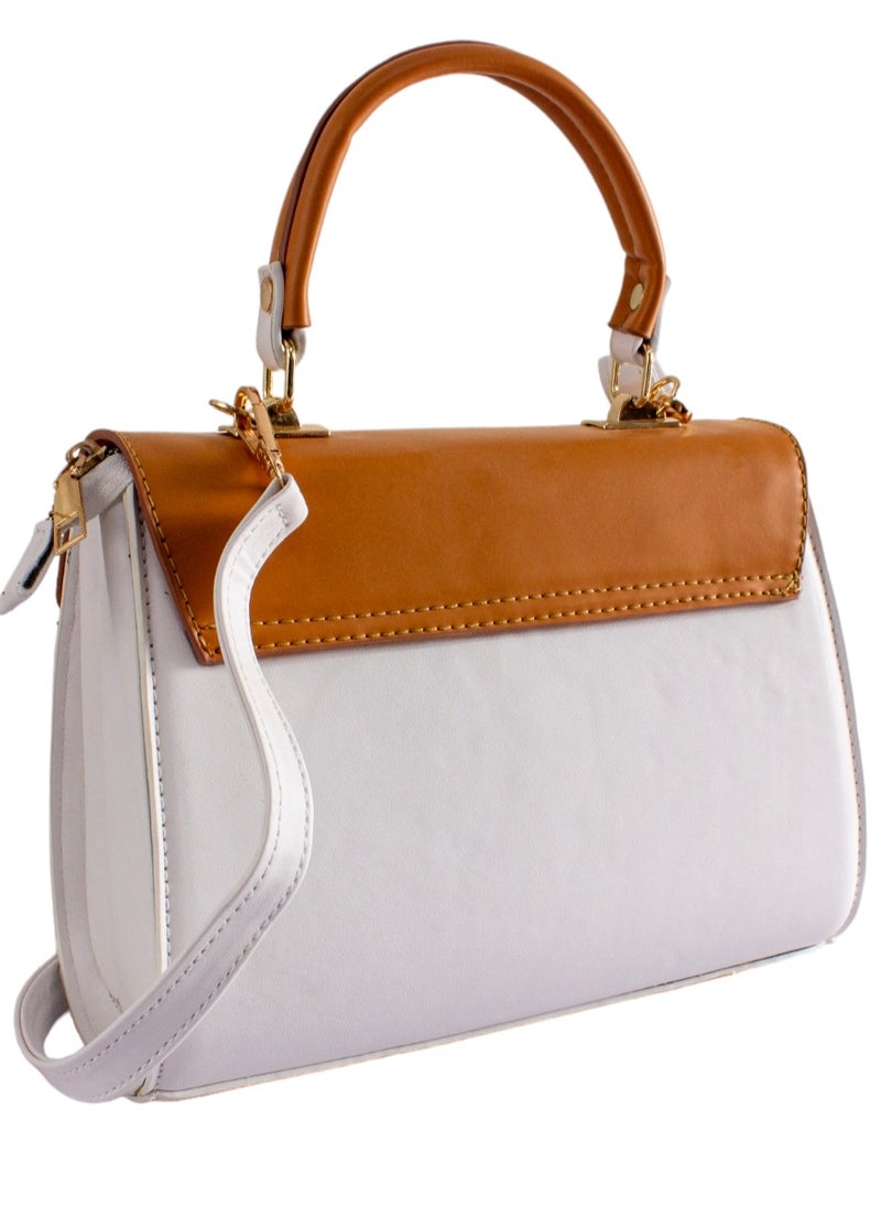 Generic Crossbody (1018) Bag for Women Trendy - Vegan Faux Leather Purses, Medium size Bag with1 Strap and 1 handle  - Image 2