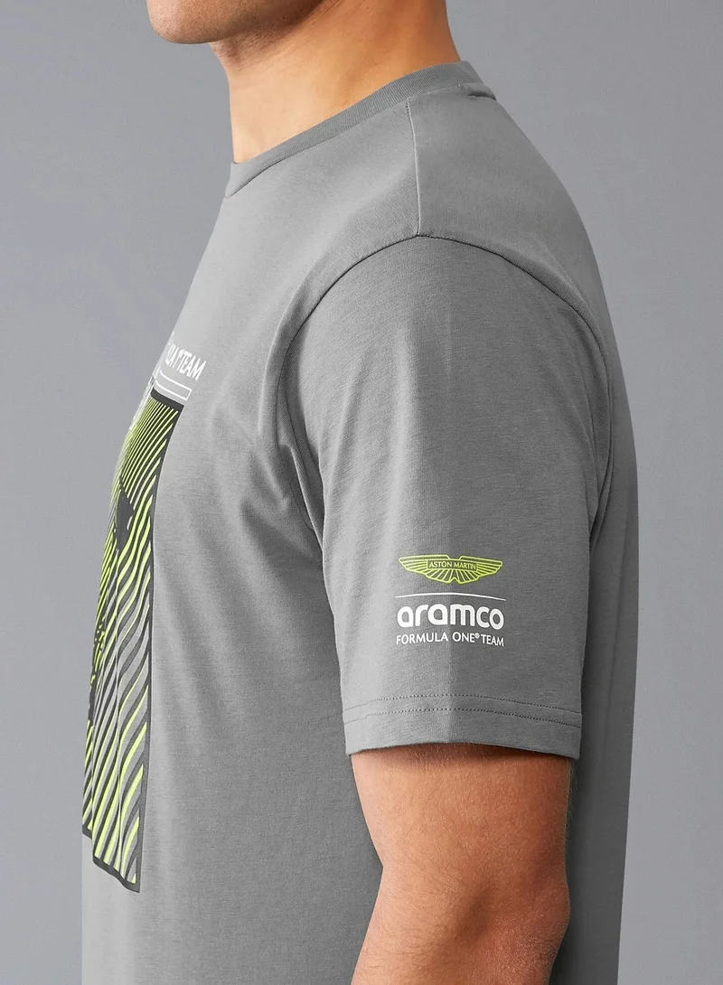 Aston Martin  ASTON MARTIN F1 FW TONAL CAR GRAPHIC T-SHIRT for Men | Best Price UAE