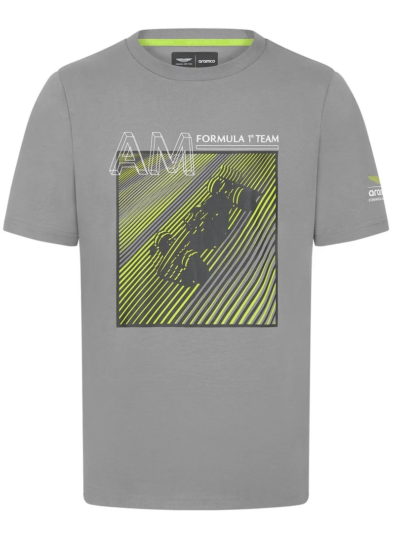 Aston Martin  ASTON MARTIN F1 FW TONAL CAR GRAPHIC T-SHIRT for Men | Best Price UAE