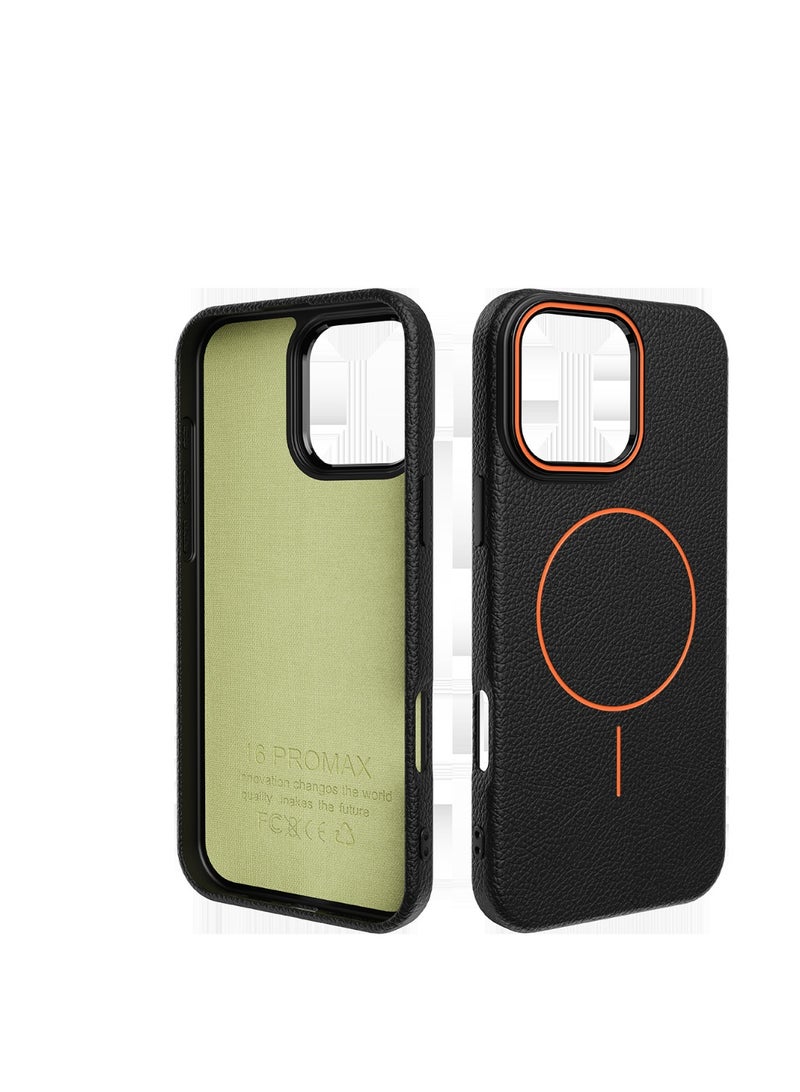 NIBEMINENT Protection Case With Magsafe For iPhone 16, Classic Black
