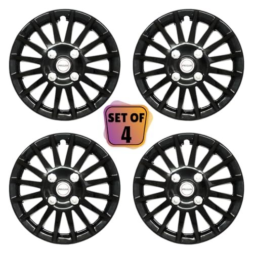 Prigan Hyundai i10 Glossy Black Wheel Cover 13", for Hyundai i10 (Set of 4 Pcs) (Press Fitting) Model- Camry Glossy Black 13 - Image 2