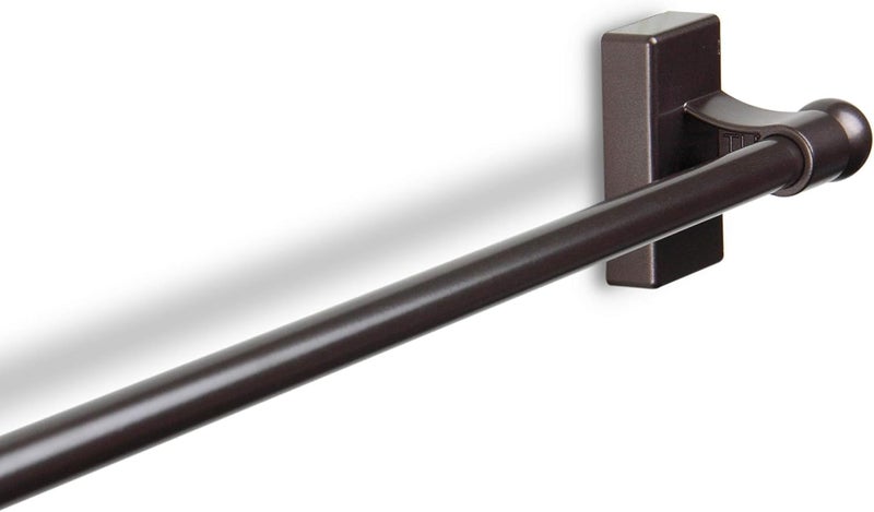 Rod Desyne MAG-07 Magnetic Curtain Rod, 17-30 inch, Cocoa - Image 3