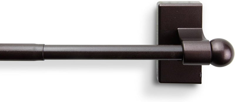 Rod Desyne MAG-07 Magnetic Curtain Rod, 17-30 inch, Cocoa - Image 1