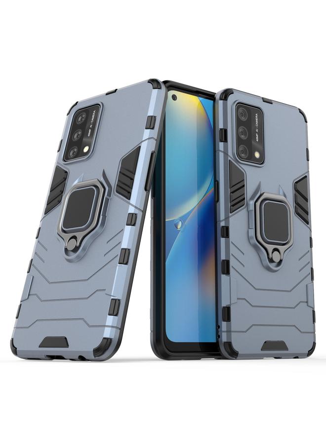 اس-توب جراب لهاتف OPPO A74 4G مقاوم للصدمات مصنوع من مادة PC + TPU مع حامل حلقي مغناطيسي - Image 2