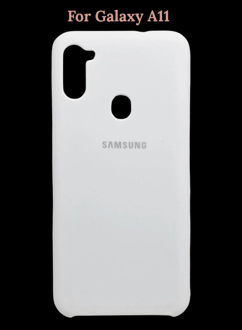 BORTONY Silicone Protective Cover for Samsung Galaxy A11 Slim Stylish Case with Inside Microfiber Lining - Image 1