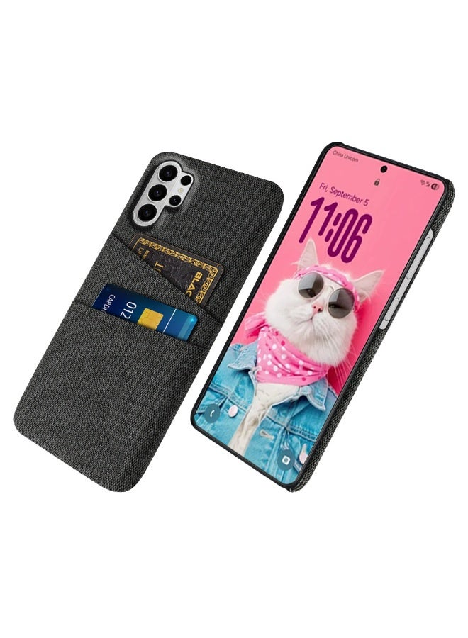 general For Samsung Galaxy S26 Ultra Case Luxury Fabric Dual Card Cover For Galaxy S26 Ultra - Image 1