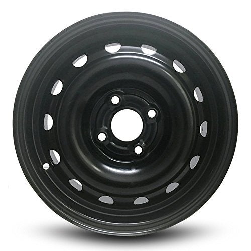Road Ready Wheels لشيفروليه أفيو 2005-2011 جنط أسود مطلي مقاس 14 بوصة بديل مباشر جاهز للطريق - Image 1