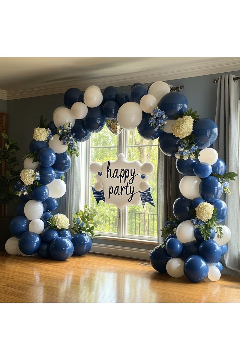 100 Pack 12 inch Round Helium Navy Blue Balloons for Wedding Graduation Birthday Party Backdrop Decorations - Image 5