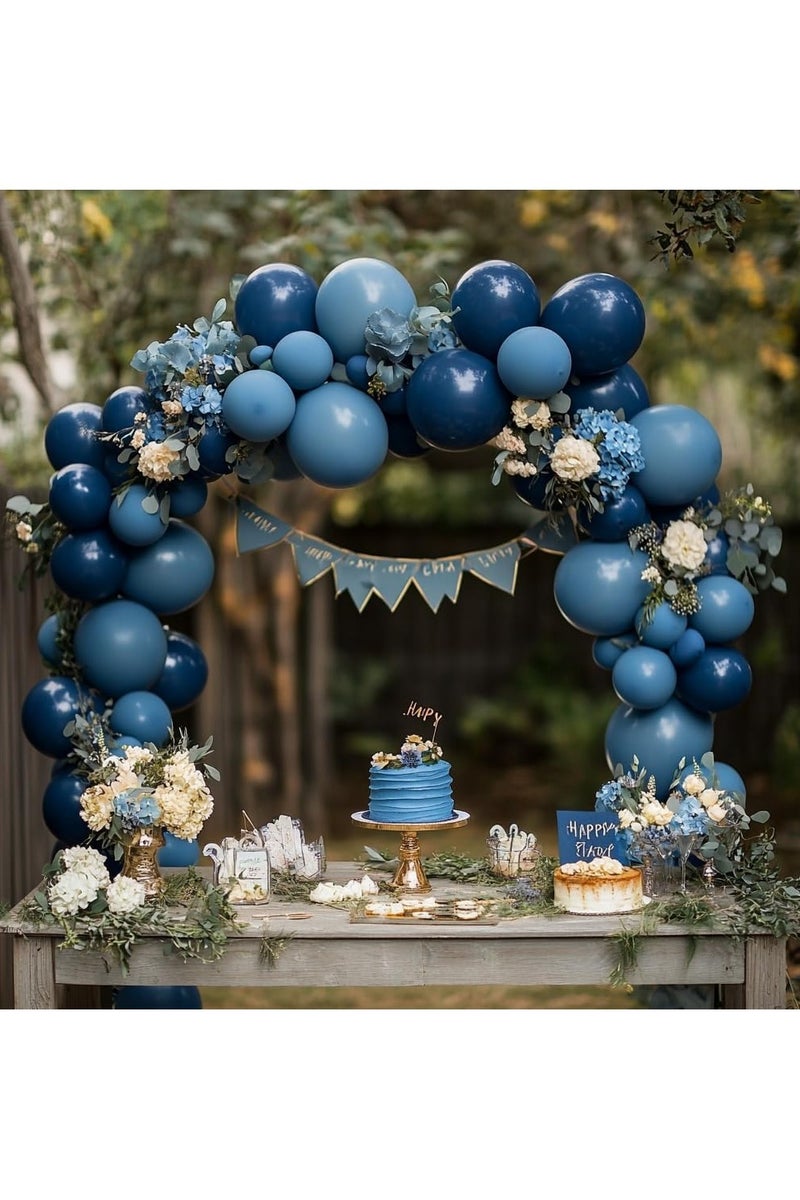 100 Pack 12 inch Round Helium Navy Blue Balloons for Wedding Graduation Birthday Party Backdrop Decorations - Image 4
