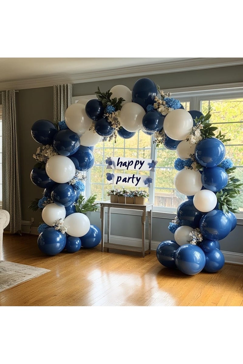 100 Pack 12 inch Round Helium Navy Blue Balloons for Wedding Graduation Birthday Party Backdrop Decorations - Image 3
