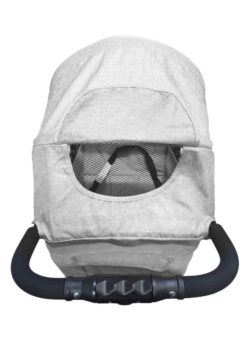 BABYCARA Lightweight Stroller with Adjustable Seat Phone Base and Convenient Storage Basket - Image 4