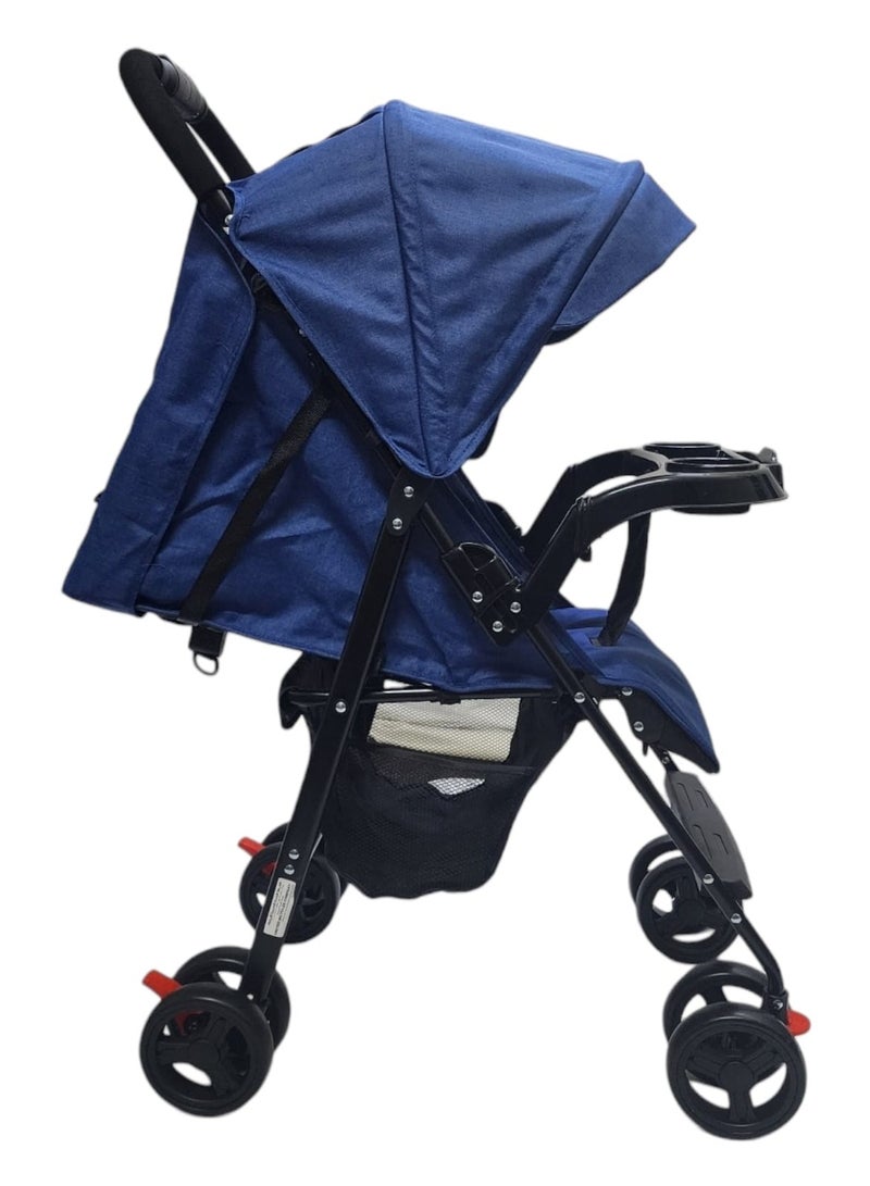 BABYCARA Lightweight Stroller with Adjustable Seat Phone Base and Convenient Storage Basket - Image 3