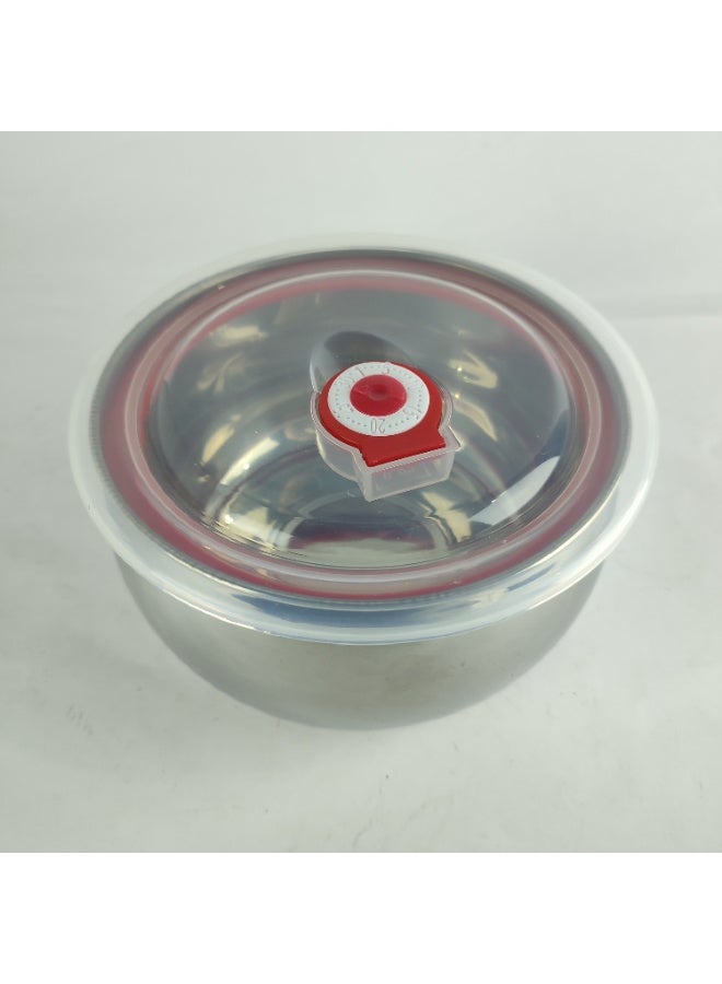 بولة مصنوع من الاستلس الفاخر لحفظ الطعام ساخنا مع غطا محكم لحفظ الطعام طازج و ساخن مقاس 14 - Image 4