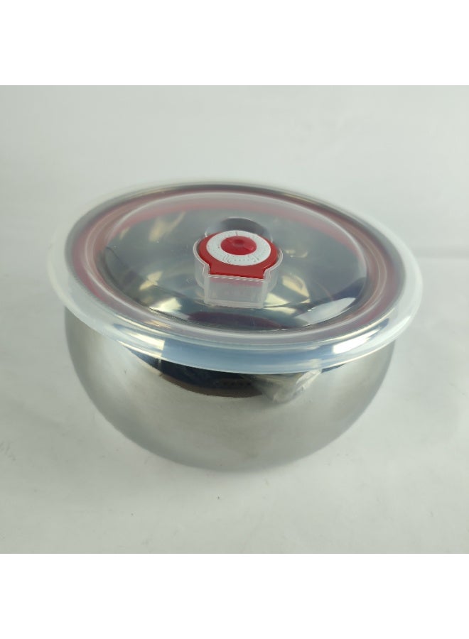 بولة مصنوع من الاستلس الفاخر لحفظ الطعام ساخنا مع غطا محكم لحفظ الطعام طازج و ساخن مقاس 14 - Image 1