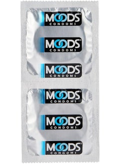 Moods Moods Ribbed Condoms, Pack of 12  - Image 3