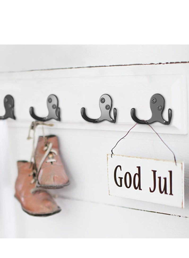 GUDOO 12 Packs Wall Hooks for Hanging Steel Hook Metal Wall Hooks for Coats Heavy Duty Single Prong Wall Hooks for Towel Key Robe Coats Scarf Bag Cap Coffee Cup Mugs  - Image 3