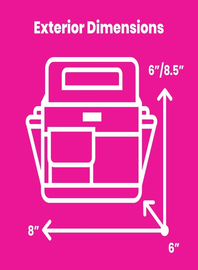 Everything Mary Collapsible Desktop Tote - Durable Storage Organizer for Office Supplies, Craft Tools, Makeup, & Nurse Essentials - Portable & Space-Saving Caddy with Carry Handle - Image 5