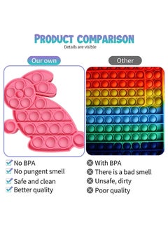 XnYao Pop Pop Bubble Sensory Toys Set of 2, Bubble Pop Fidget Toys for Kids Adults, Sensory Toys for Autism  - Image 3