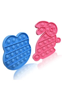 XnYao Pop Pop Bubble Sensory Toys Set of 2, Bubble Pop Fidget Toys for Kids Adults, Sensory Toys for Autism  - Image 1