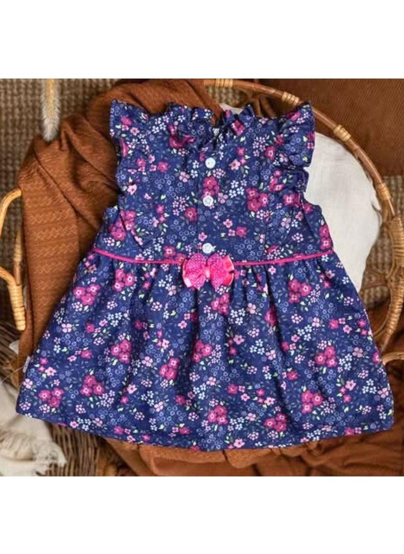 Generic baby-girl printed cotton dress 