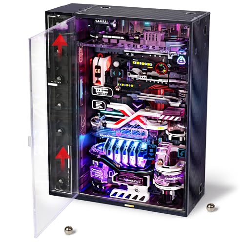 Wowood 3D Puzzles Electric Marble Run Model Kits Building Sets 3D Puzzles for Adults Birthday Gifts Parallel WorldThe Future CityMR02S - Image 1