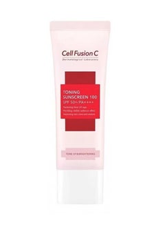 Cell Fusion C Toning Sunscreen 100, SPF 50+ PA++++, Tone Up and Brightening  - Image 1