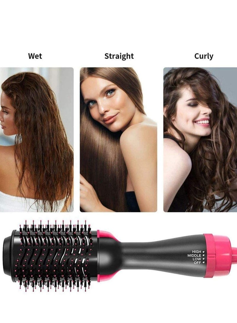 مجفف شعر متعدد الوظائف 2 في 1 مع فرشاة دوارة ساخنة ومكواة تجعيد - Image 2