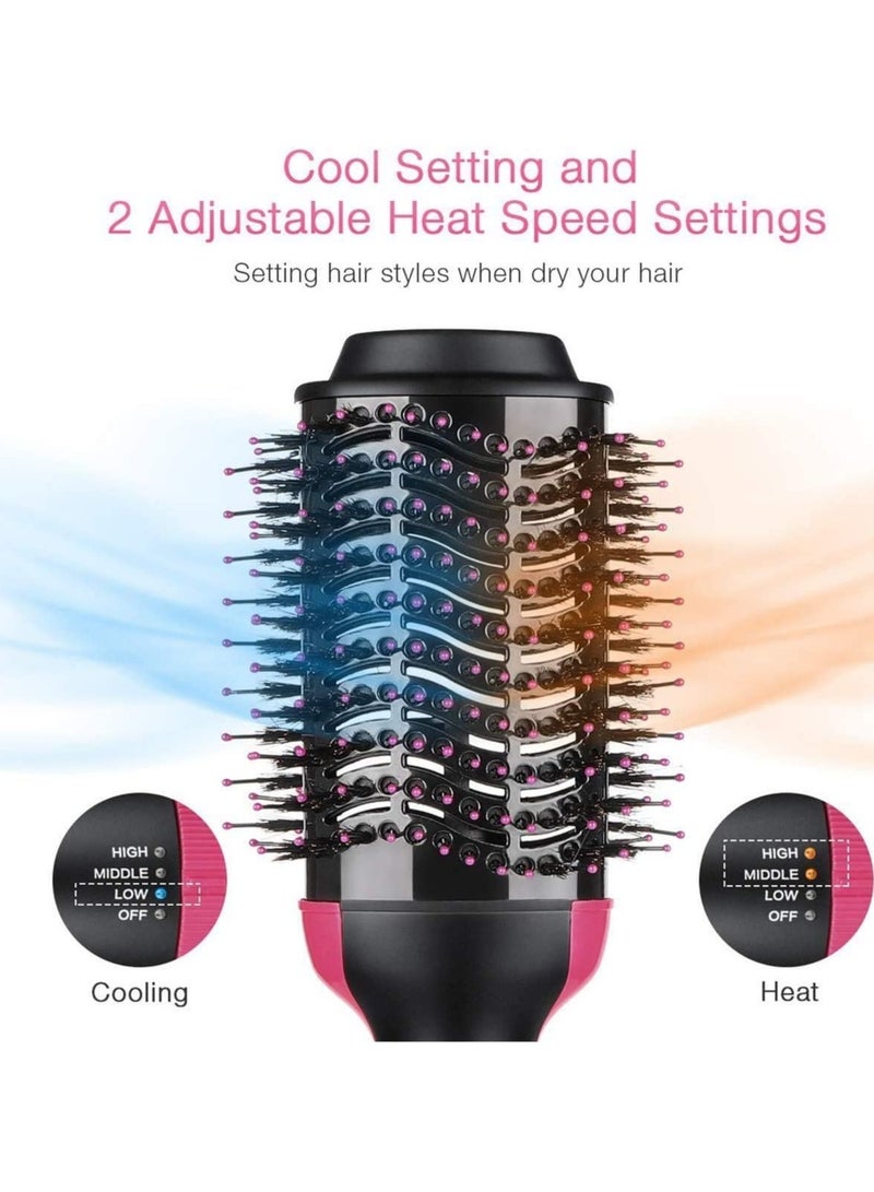 مجفف شعر متعدد الوظائف 2 في 1 مع فرشاة دوارة ساخنة ومكواة تجعيد - Image 4